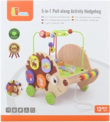 Medinis tempiamas ežys 5‑i‑1 su veiklomis VIGA