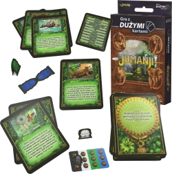 Jumanji šeimos kortų žaidimas su didelėmis kortomis (lenkiška versija)