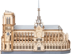 Rowood 3D medinės dėlionės katedra NOTRE-DAME, 330 detalių