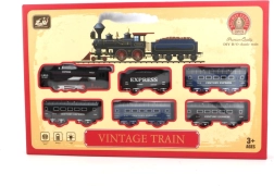Vintage train set with lighting