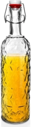 Stiklinis butelis su užsegimu 1,1 l
