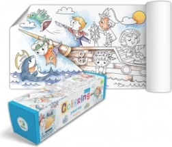 Spalvinimo plakatas Piratai