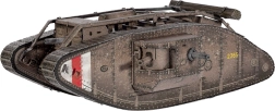 3D metalinis dėlionės modelis Britų tankas Mark IV