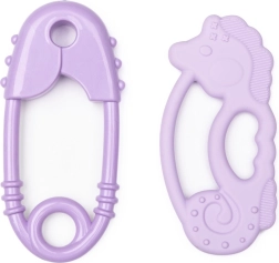Žiogelis ir silikoninis kramtukas „jūrų arkliukas“ (violetinis)