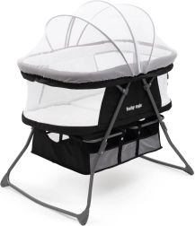 Sulankstoma lopšė Baby Mix DreamyNest juoda