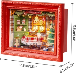 Rolife medinė 3D dėlionė „Kūčių vakarienė“ su LED, 125 detalės