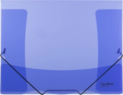 Aplankas su gumyte Opaline mėlynas A4