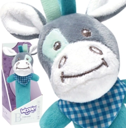 Woopie pliušinis asilėlio žaislas kūdikiams