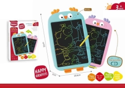 LCD rašymo lentelė „Pelėdžiukas“, rožinė