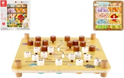 Medinis edukacinis labirintas 2 viename CLASSIC WORLD – ferma ir abėcėlė, 30 × 30 cm