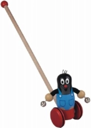 Medinis stumdomas žaislas Kurmiukas su varpeliais