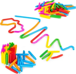 Sensoriniai pop vamzdeliai vaikams – antistresiniai jungiamieji vamzdeliai, 60 vnt.