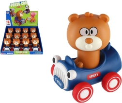 Meškiukas „Paspausk ir važiuok“ plastikinis