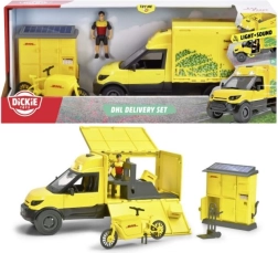 DHL miesto rinkinys su krovininiu sunkvežimiu 25 cm nuo Dickie Toys