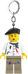 LEGO šviečiantis pakabukas – dailininko minifigūrėlė su LED šviesa