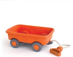 Green Toys oranžinis vežimėlis vaikams