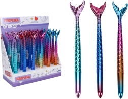 Rašiklis su jūros undinėlės puošmena