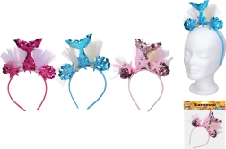 Karnavalinė galvos juosta Undinėlė su puošmena