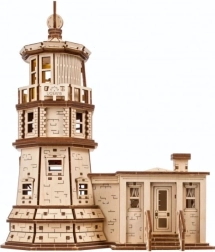 Ugears 3D medinė mechaninė dėlionė – Split Rock švyturys