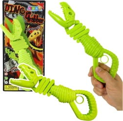 Kandančio dinozauro skeleto – žalias griebtuvas