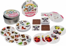 Kubíko žaidimai su gyvūnais – 3 viename kortų žaidimas