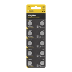 Šarminė mygtukinė baterija AG13 / LR44 / A76 / 357 1,5 V – pakuotė 10 vnt.