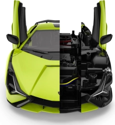 Lamborghini Sian žalias modelis 1:18 iš Rastar – nuotoliniu būdu valdomas automobilis su kėbulo kitu