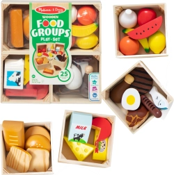 Medinis maisto produktų rinkinys FOOD GROUPS 25 vnt.