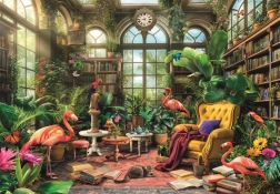 Puzzle Library in a Showcase 1000 Pieces