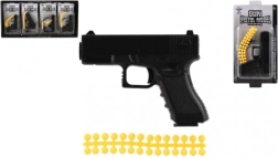 Vaikiškas pistoletas minkštiems kamuoliukams 10 cm su šoviniais