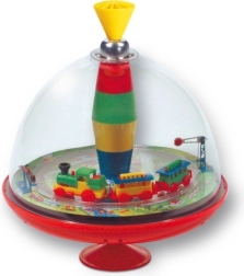 Grojantis metalinis vilkelis su traukinuko motyvu