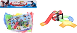 Plastikinis garažas su trasa vaikams