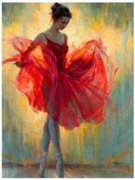 Deimantinė mozaika – balerina