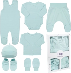 Kūdikių rinkinys į gimdymo namus New Baby I AM, mėlynas