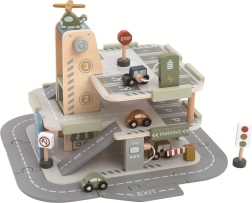 Medinis garažas su keliu 2Kids Toys
