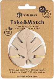 Petite&Mars silicone teether Take&Match desert sand 0m+