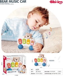 Muzikinis mini pianinas su meškiuku patiems mažiausiems