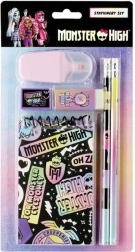 Monster High mokyklinis rinkinys su užrašų knygele ir rašymo reikmenimis