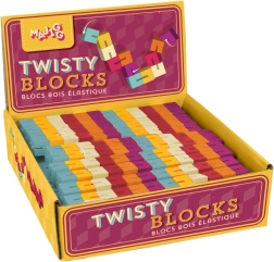Mediniai kubeliai Twisty Blocks