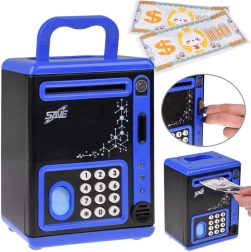Elektroninė vaikiška taupyklė seifas su kodu ir piršto atspaudo skaitytuvu