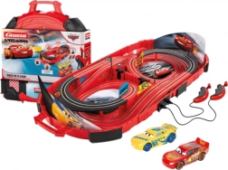 Carrera Speed Arena Disney Cars automobilių trasa 2,77 m nešiojamame lagamine