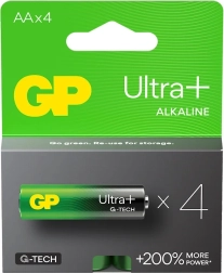 Šarminės baterijos GP Ultra+ AA 4 vnt.