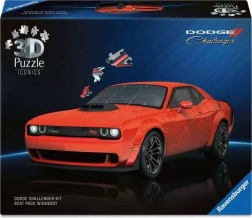 3D puzzle Ravensburger Iconics: Dodge Challenger R/T Scat Pack Widebody – 108 pieces
