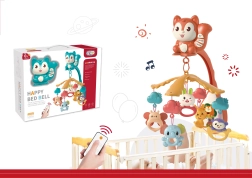 Lovelis virš lovytės Voverė su projektoriumi ir nuotolinio valdymo pultu