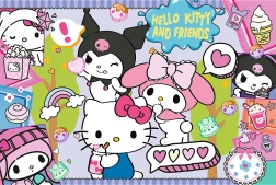 Dėlionė Hello Kitty „Pašėlęs trio“ 300 detalių