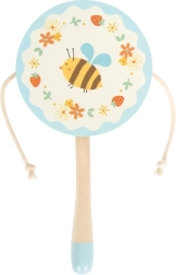Rotating pellet drum with bee motif small foot