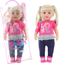 Blondinė lėlė 45 cm su buteliuku