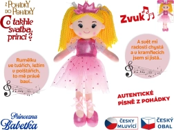 Lėlė princesė Babetka 35 cm, dainuojanti čekų kalba