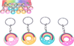 Vaivorykštės formos raktų pakabukas