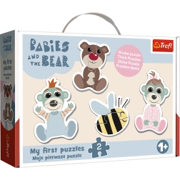 Puzzle Baby Classic Kūdikių draugystė – BOBAŠKI I MIŚ (Trefl)